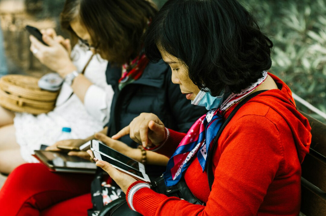 young people using digital devices
