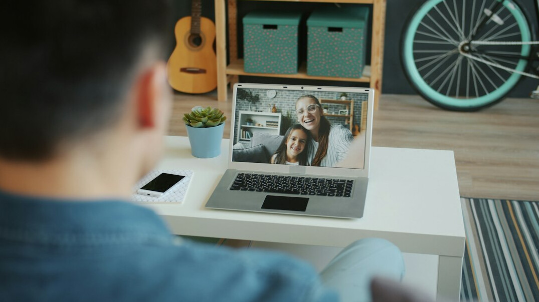 colleagues in virtual meeting