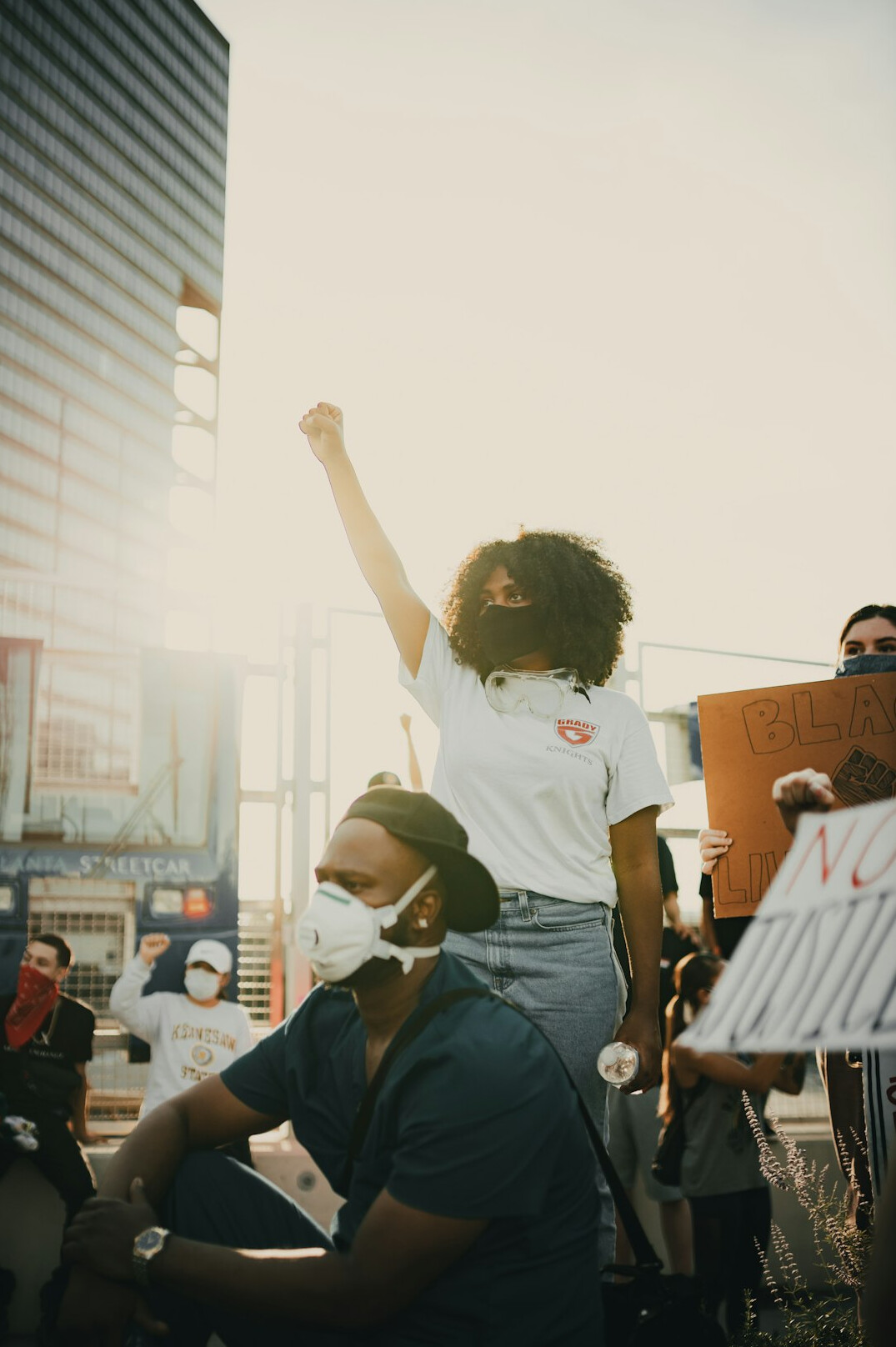 young people protesting for change